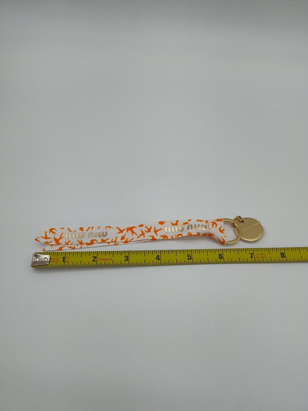 MIU MIU Les Eaux À La Mode Ribbon Wristlet Keychain Charm Boxed Rare NIB NWT - Picture 6 of 6